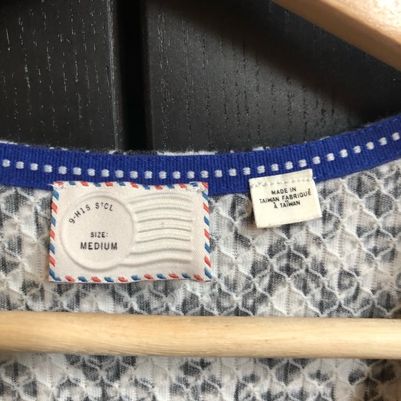 Anthropologie Peplum black and White Tank - Picture 3 of 3